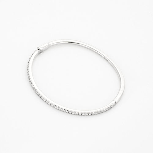 Bracelet TIFFANY - Bracelet "Metro" Or Gris et Diamants 58 Facettes DV0426-2