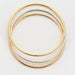 Bracelet Trois bracelets jonc or jaune, blanc et rose avec diamants 58 Facettes DV0671-1