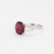 Bague 50 Bague en or blanc avec rubis et diamants 58 Facettes DV0671-2-50-2