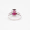 Bague 50 Bague en or blanc avec rubis et diamants 58 Facettes DV0671-2-50-2