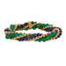 Bracelet Bracelet twist en or jaune, chrysoprases et lapis lazuli 58 Facettes DV0673-2