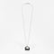 Collier Collier en or gris diamants noirs et diamants blancs 58 Facettes DV3899-1