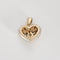 Pendentif Pendentif coeur en or rhodié et diamants 58 Facettes DV0670-2