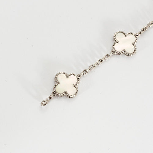 Bracelet VAN CLEEF & ARPELS - Bracelet Alhambra or gris et nacre 58 Facettes DV0672-1