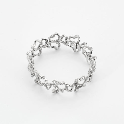 Bracelet Bracelet Nœud en or gris et diamants 58 Facettes DV3795-2