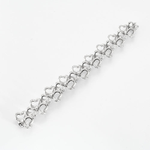 Bracelet Bracelet Nœud en or gris et diamants 58 Facettes DV3795-2