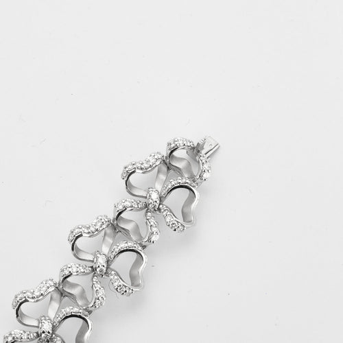 Bracelet Bracelet Nœud en or gris et diamants 58 Facettes DV3795-2