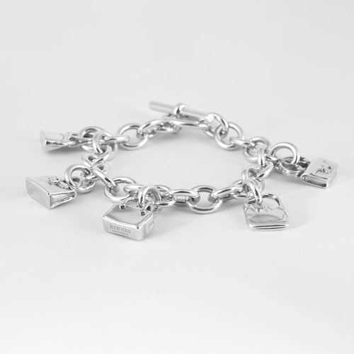 Bracelet HERMES - Bracelet en argent avec charms 58 Facettes DV3795-1