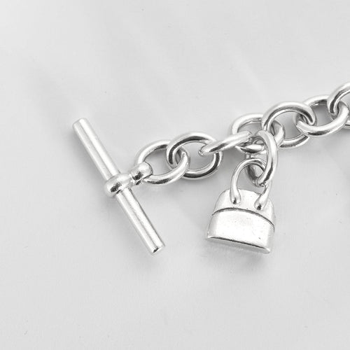 Bracelet HERMES - Bracelet en argent avec charms 58 Facettes DV3795-1