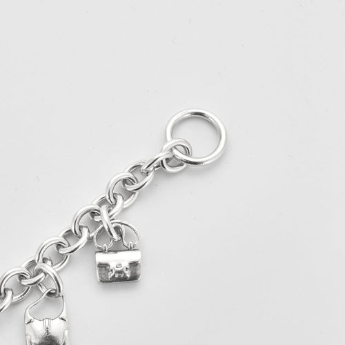 Bracelet HERMES - Bracelet en argent avec charms 58 Facettes DV3795-1