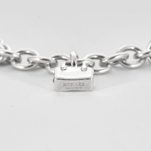 Bracelet HERMES - Bracelet en argent avec charms 58 Facettes DV3795-1