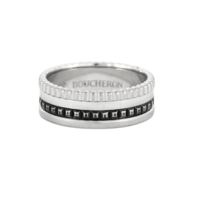 Bague 54 BOUCHERON - Bague Quatre Black or gris 58 Facettes DV0676-1-54-3