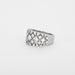 Bague 59 Bague jonc en or gris et diamants 58 Facettes DV2800-12-59-5