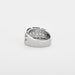 Bague 59 Bague jonc en or gris et diamants 58 Facettes DV2800-12-59-5