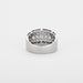 Bague 59 Bague jonc en or gris et diamants 58 Facettes DV2800-12-59-5