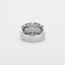 Bague 59 Bague jonc en or gris et diamants 58 Facettes DV2800-12-59-5