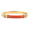Bracelet FRED - Bracelet ISAURE  or jaune corail et diamants 58 Facettes DV0668-1