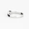 Bague 53 Bague en or gris avec saphir et diamants 58 Facettes DV4307-2