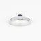 Bague 53 Bague en or gris avec saphir et diamants 58 Facettes DV4307-2