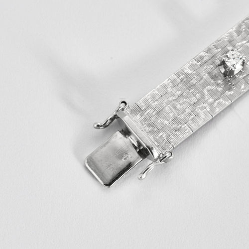 Bracelet Bracelet or gris diamants et saphirs 58 Facettes DV4200-1
