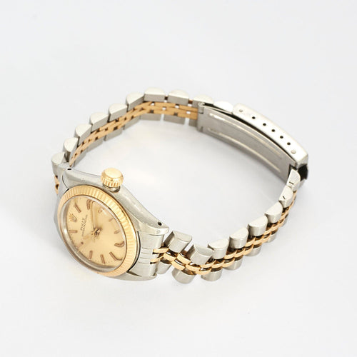 Montre ROLEX -  Montre Oyster Perpetual or jaune et acier 58 Facettes DV0648-1