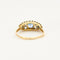 Bague 53 Bague en or jaune, diamants et saphirs 58 Facettes DV0682-1-53-2
