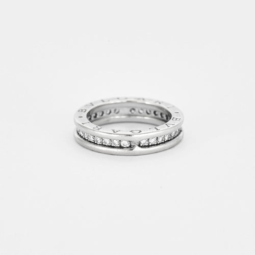 Bague 52 BULGARI - Bague B.ZERO 1 or gris diamants 58 Facettes DV4178-11