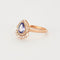 Bague 54 Bague en or rose  tanzanite et diamants 58 Facettes DV2477-1