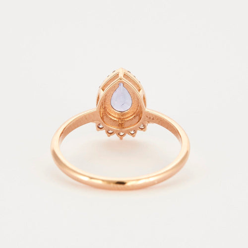 Bague 54 Bague en or rose  tanzanite et diamants 58 Facettes DV2477-1