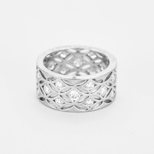 Bague 49 DE BEERS - Bague Radiance en or gris et diamants 58 Facettes DV2731-3