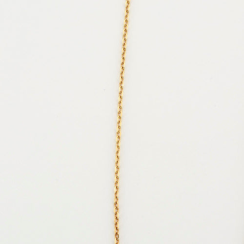 Collier Collier en or jaune serti d'un diamant poire 58 Facettes DV0397-5