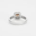 Bague 53 Bague or gris diamant brun et diamants 58 Facettes DV0686-1