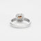 Bague 53 Bague or gris diamant brun et diamants 58 Facettes DV0686-1