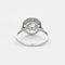 Bague 55 Bague platine, or gris et diamants 58 Facettes DV0687-1