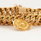 Bracelet Bracelet gourmette or jaune médaille du zodiaque 58 Facettes DV0378-4