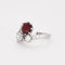 Bague 51 Bague Toi et Moi or gris diamants et rubis 58 Facettes DV0385-6
