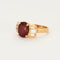 Bague 54 Bague en or jaune, rubis et diamants 58 Facettes DV0385-3