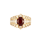 Bague 52 Bague en or jaune, rubis et diamants 58 Facettes DV0385-4