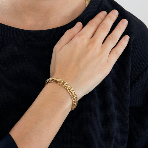 Bracelet Bracelet en or jaune maille fantaisie 58 Facettes DV1164-8