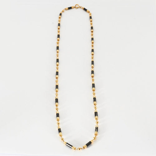 Collier Collier en or jaune et onyx 58 Facettes DV1164-5