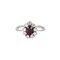 Bague 52.5 Bague en or gris, rubis et diamants 58 Facettes DV0014-6-525-3