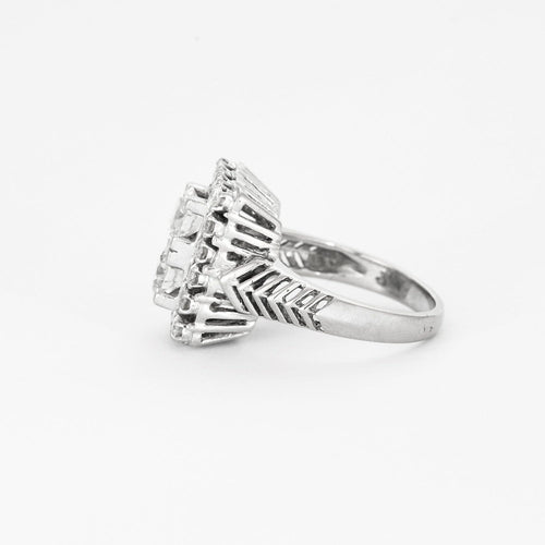 Bague 51 Bague en platine et or gris et diamants 58 Facettes DV4786-2