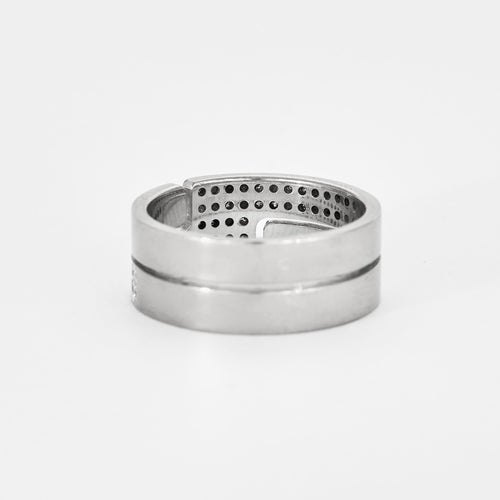 DINH VAN -  Bague Seventies or gris diamants