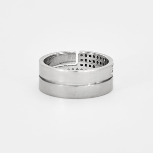 DINH VAN -  Bague Seventies or gris diamants