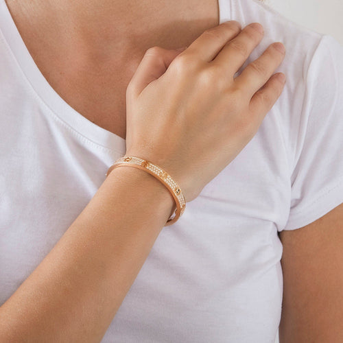 Bracelet CARTIER -  Bracelet Love or rose et diamants 58 Facettes DV0696-1