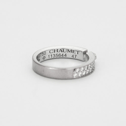 Bague CHAUMET - Lien évidence - Alliance en or gris, diamants 58 Facettes DV4823-4