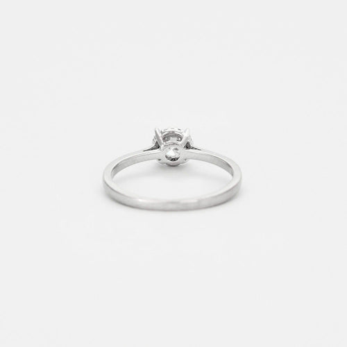 Bague 53 Bague solitaire en or gris et diamant 58 Facettes DV4184-12