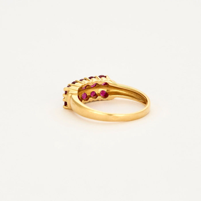 Bague en or jaune et rubis 58 Facettes DV0706-1