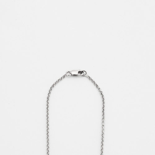 Collier or gris, diamants et tanzanite 58 Facettes DV0704-1