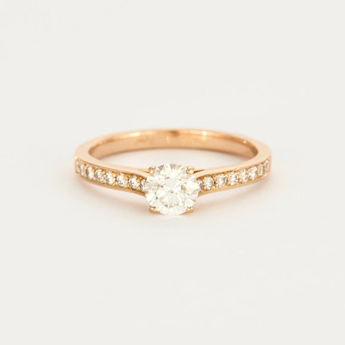 Bague 51 Bague or rose et diamants 58 Facettes DV4973-2-51-5